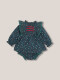 Vestido Estampado Con Smock Verde