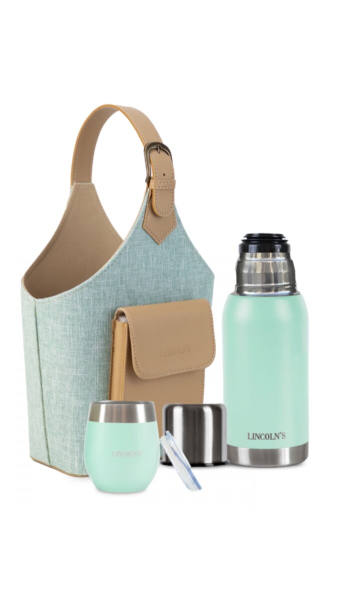 KIT MATERO NODES - TELAR AQUA C/ VERDE PASTEL 