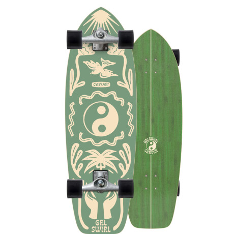 Carver CX Raw GRLSWIRL Yang Yin 31" x 9.75" - Surfskate completo Carver CX Raw GRLSWIRL Yang Yin 31" x 9.75" - Surfskate completo