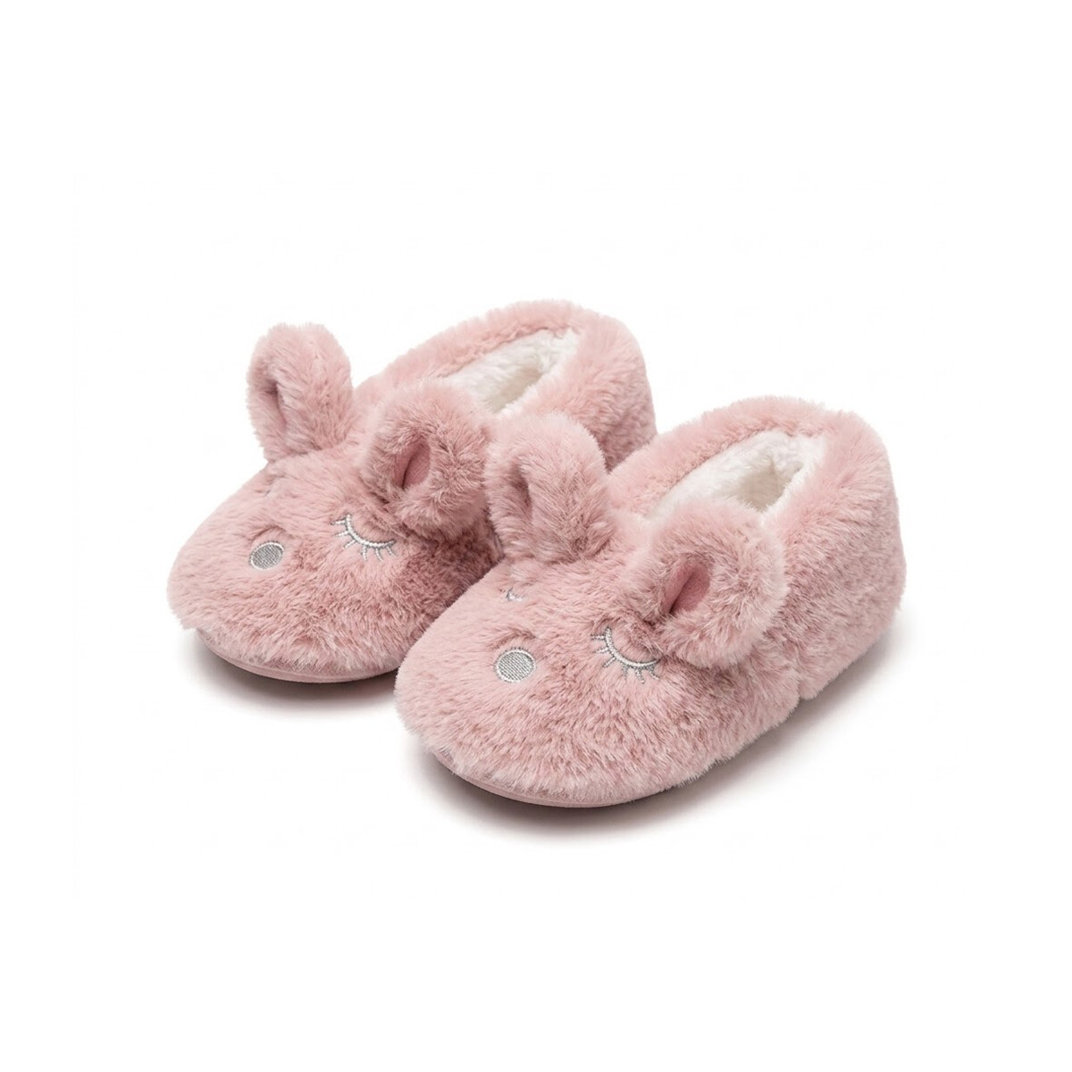 Pantuflas con corderito Conejito - Rosado 