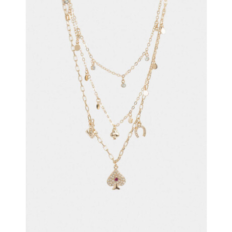 Collar Multicadena Lucky Dorado