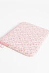 Funda para laptop puffy flores rosa