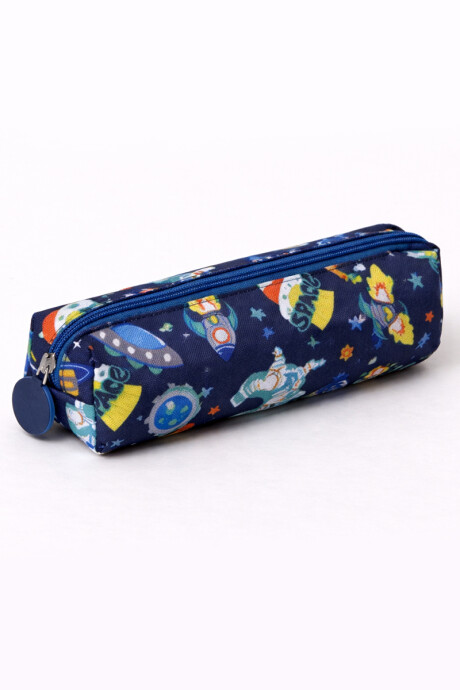 Mochila infantil con cartuchera - Estampa de astronautas
