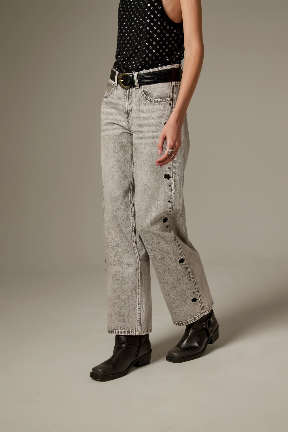 Pantalon Primelia Gris Claro