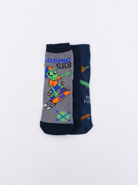 MEDIA INFANTIL PACK x 3 AZUL OSCURO