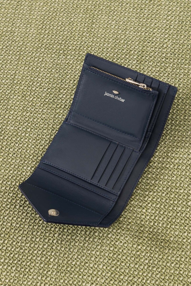 BILLETERA LIPSTICK FLAP Azul