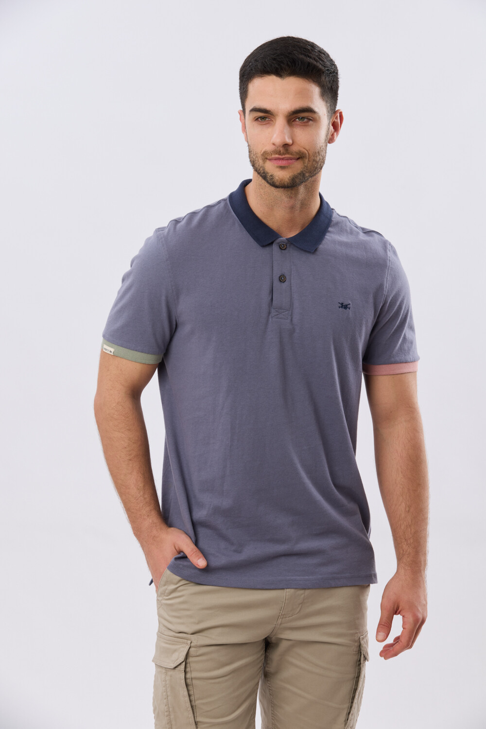 REMERA POLO LISA JERSEY Indigo