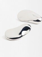 Pendientes Abstractos Con Relieve plateado