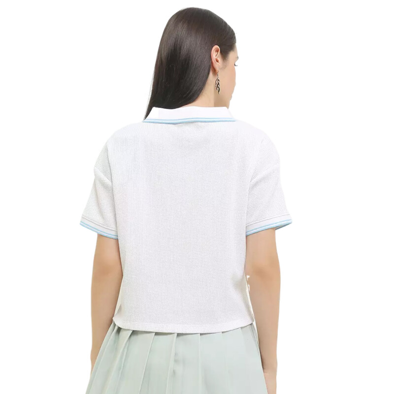 Remera Converse Sporty Waffle Polo - Blanca Remera Converse Sporty Waffle Polo - Blanca