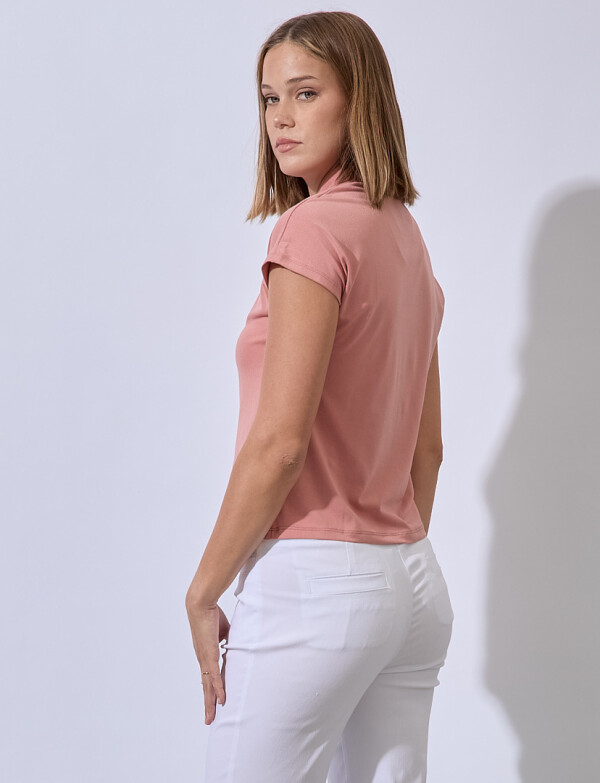 Blusa Escote V ROSA