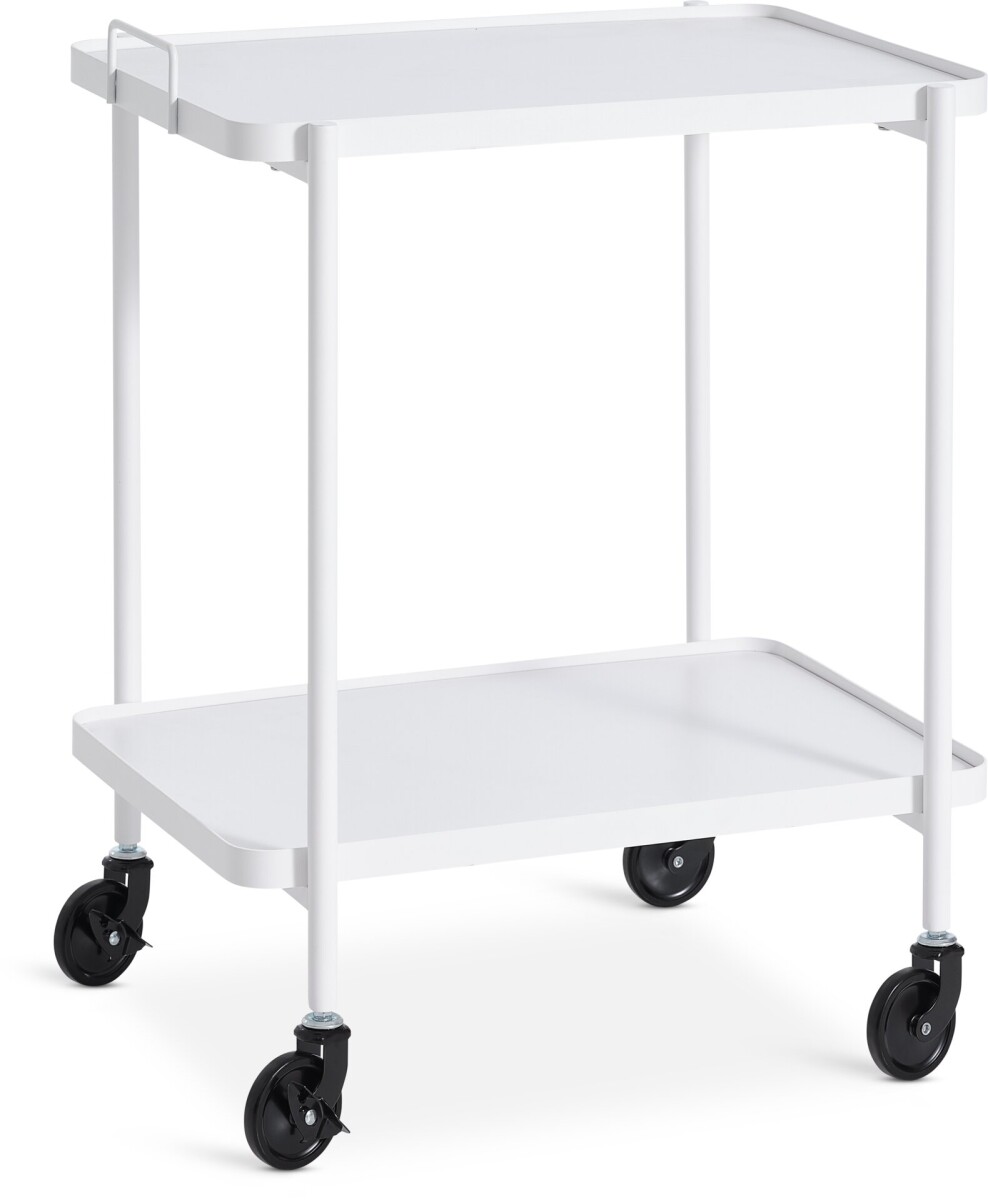 Carrito GANGSTED 2 estantes blanco 