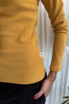 Camiseta en ribs Mostaza