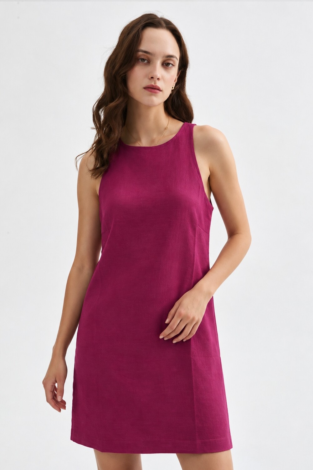Vestido Risu Fucsia Oscuro