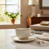 Taza de te con plato Brisa 200ml OXFORD Taza de te con plato Brisa 200ml OXFORD