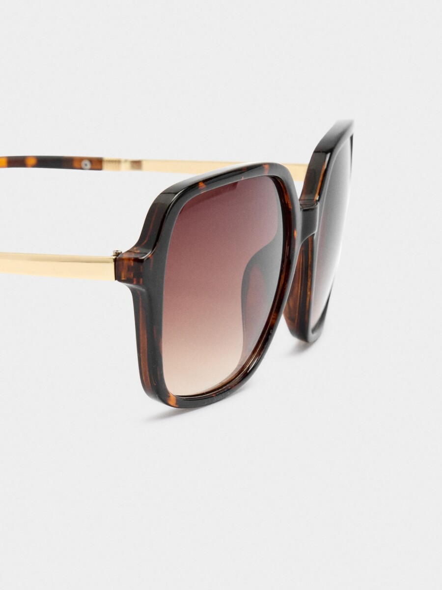 Gafas De Sol Cuadradas marron
