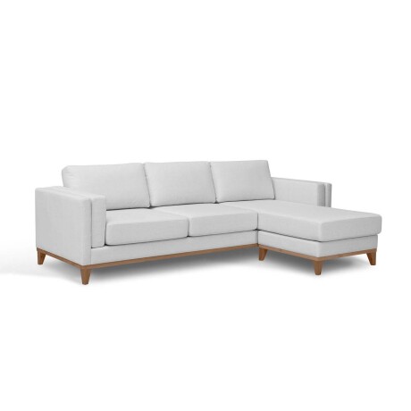SILLÓN CON CHAISE 3 CUERPOS TELA-PREMIUM GRIS EASY CLEAN LUXOR PREMIUM GRIS CLA