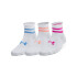 UA W Essential Nov 3pk Qtr-RED WHT-101