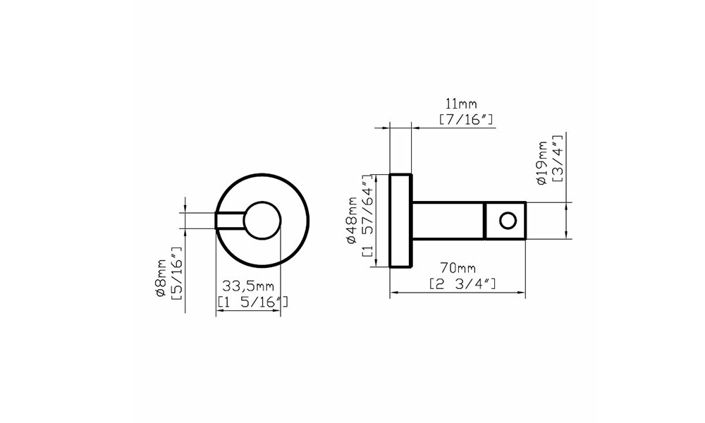 Percha redonda 48-c
