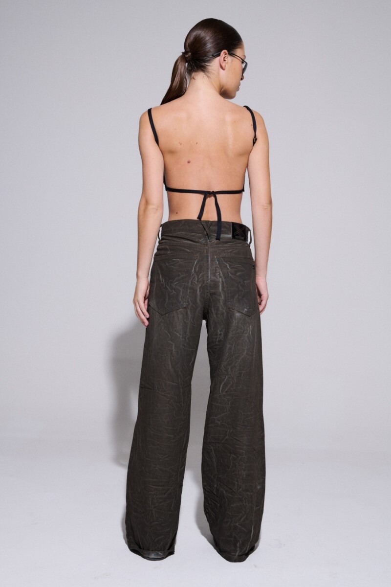 Jean Over Baggy Art Broken Marron