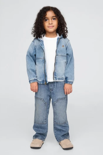 Jean Baggy Carpenter Toddler Niño Light Wash