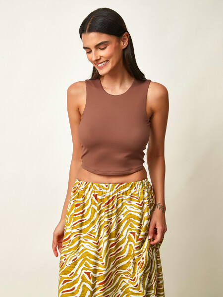 MUSCULOSA BELT CHOCOLATE