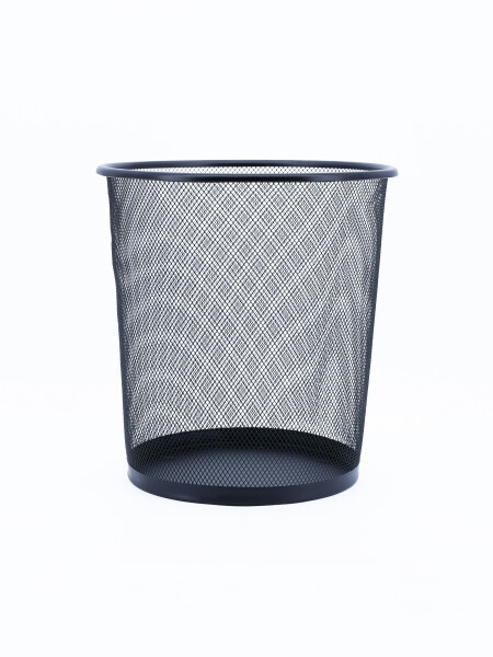 PAPELERA REJILLA OFICE NEGRO