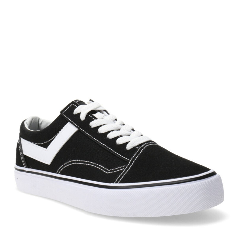 Championes de Mujer PONY Old School Canvas Bajo Dama Negro