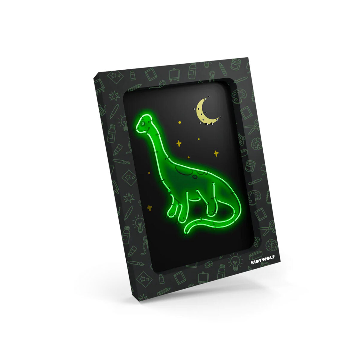 Kit de decoración de pared con luces de dinosaurio Kidyneon Kidywolf 