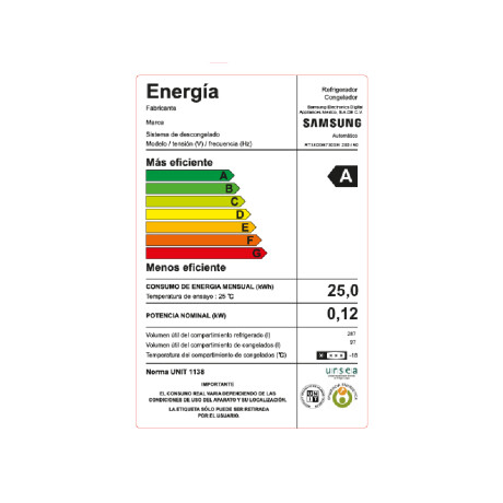 Heladera Samsung SART38DG6730S9EY Heladera Samsung SART38DG6730S9EY