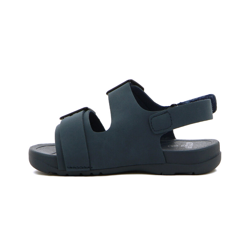 Angus Sandalia Niño Dos Tiras C/ Hebilla Y Pulsera Con Velcro Marino