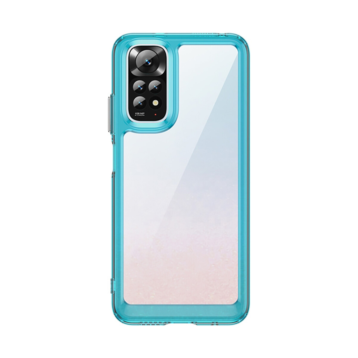 Case Transparente con Borde de Color Xiaomi Note 11 - Turquesa 