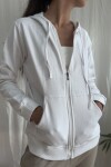 Campera capucha Blanca