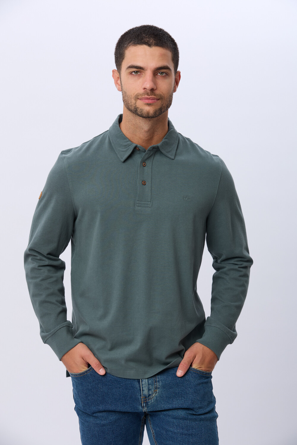 REMERA POLO JERSEY Verde
