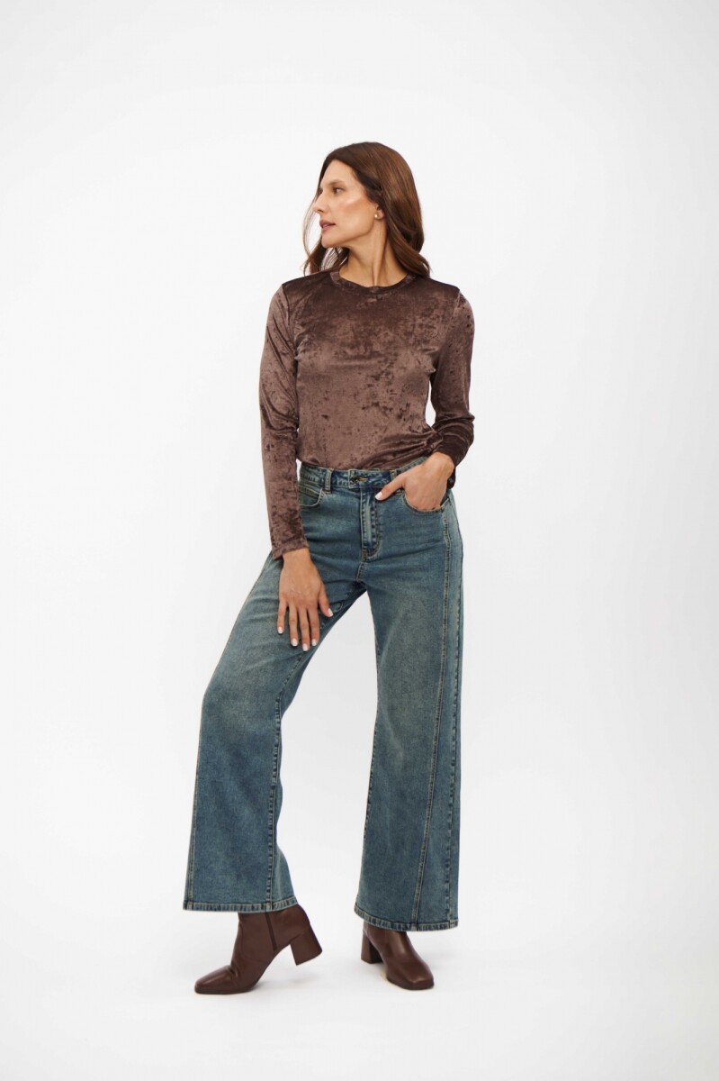 JEAN CARMEN WIDE LEG - AZUL MEDIO 
