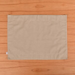 Individual Cretona Beige Doble Faz Unico