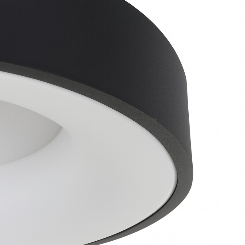 PLAFON LED REDONDO PHILLY 30CM DIMERIZABLE - NEGRO Plafon LED Redondo Philly 30 CM Negro