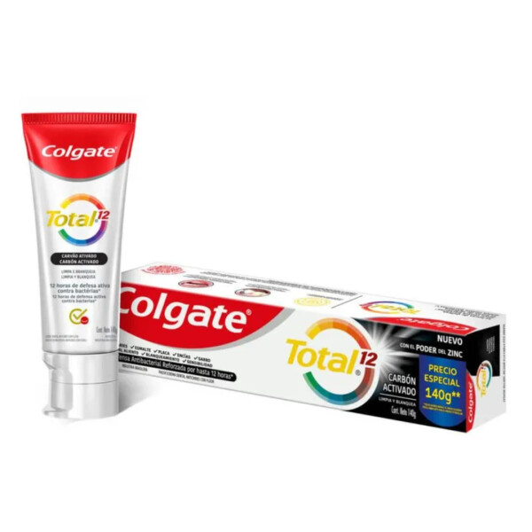 Pasta de Dientes Colgate Total 12 Carbón Activado Pasta de Dientes Colgate Total 12 Carbón Activado