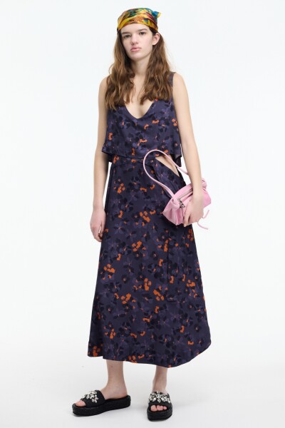 VESTIDO MIDI Estampado