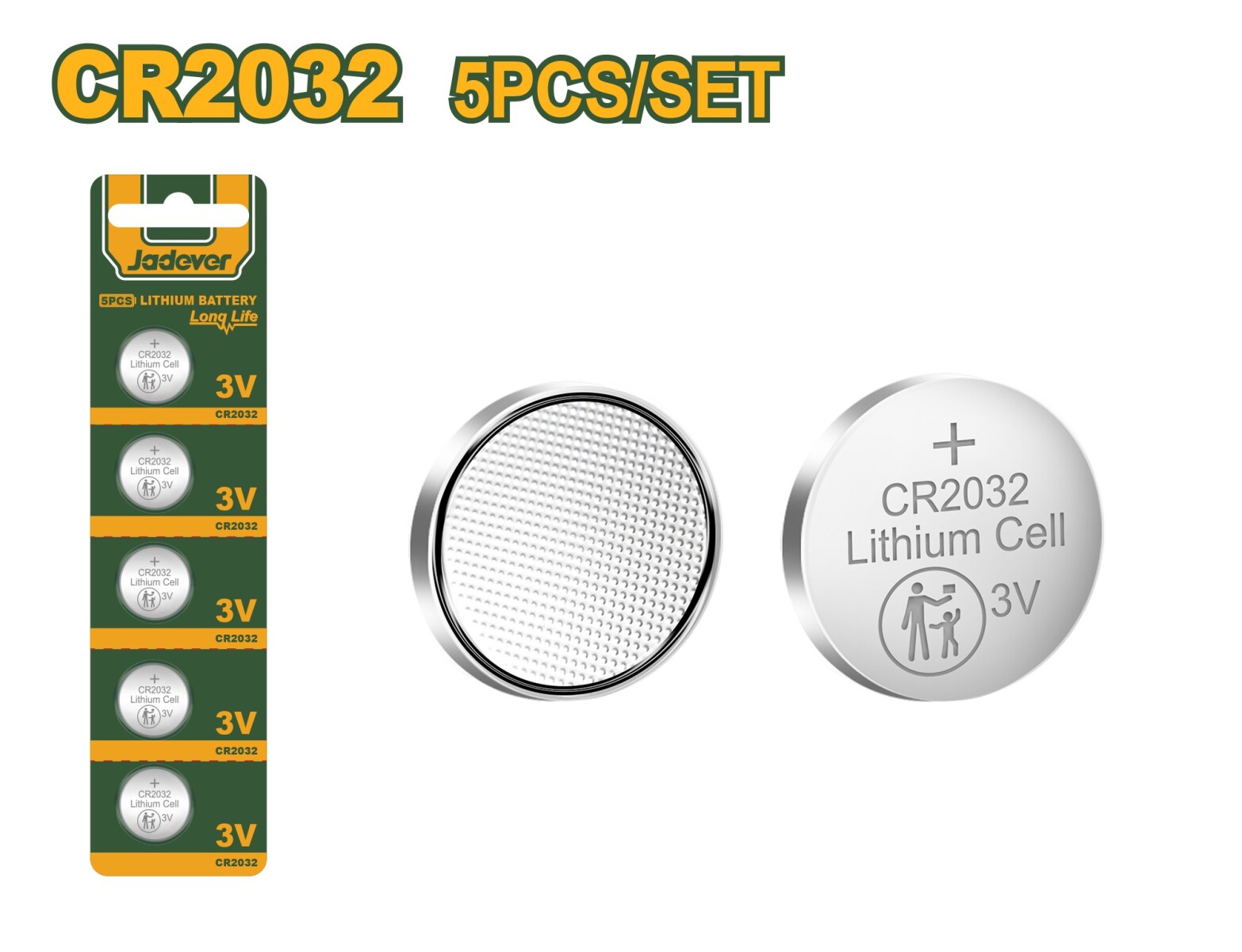 PILA LITIO CR2032 3V JADEVER 