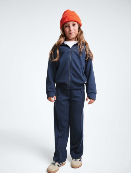 CAMPERA UNISEX INFANTIL CON FORRO POLAR DE NEOPRENO VERDE