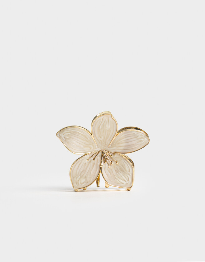 Broche Con flores Broche Con Flores - Combinacion Bicolor