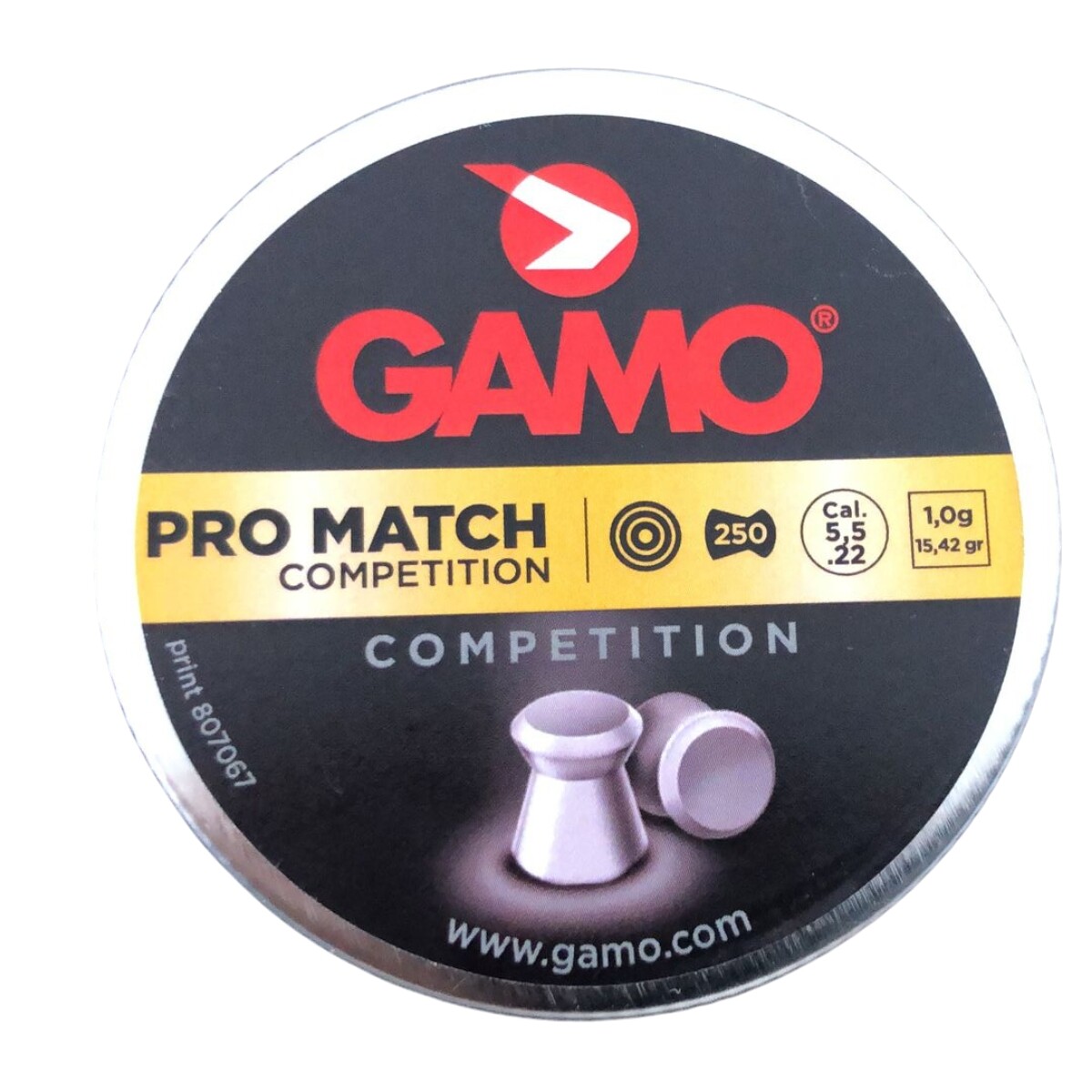 Balines PRO MATCH Competition cal 5.5 250un - GAMO 