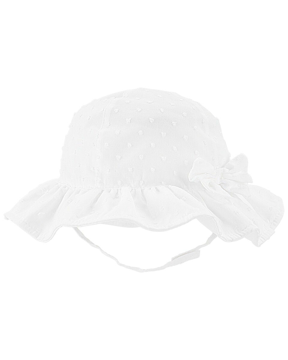 Gorro de broderie tipo capelina 