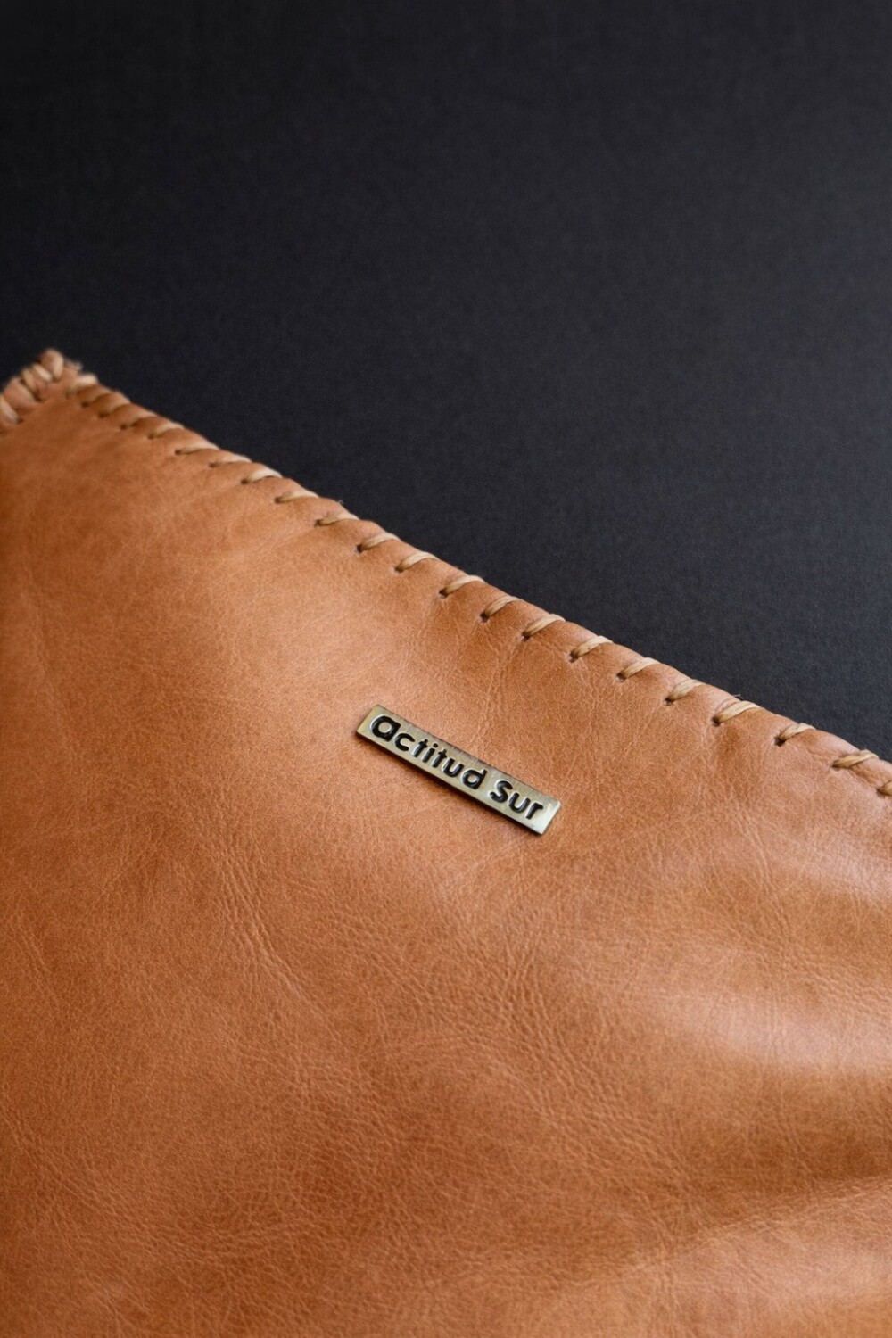 Leather Envelope Cowhide Marrón