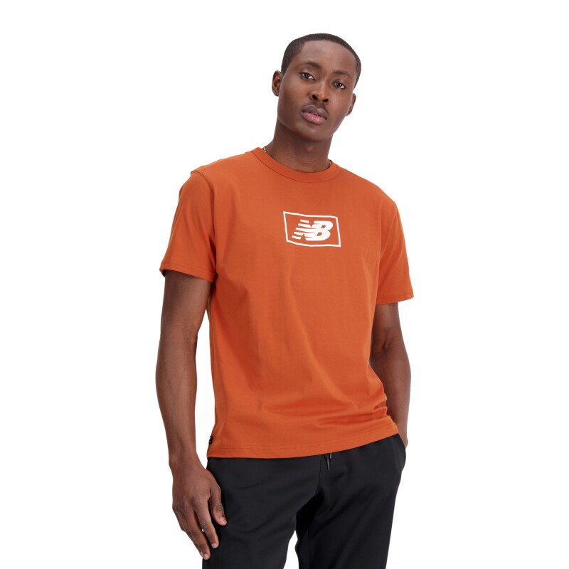 Remera New Balance de hombre - MT33512ROX BROWN