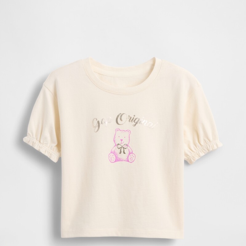 IE FRCH BF SS LOGO T IVORY FROST