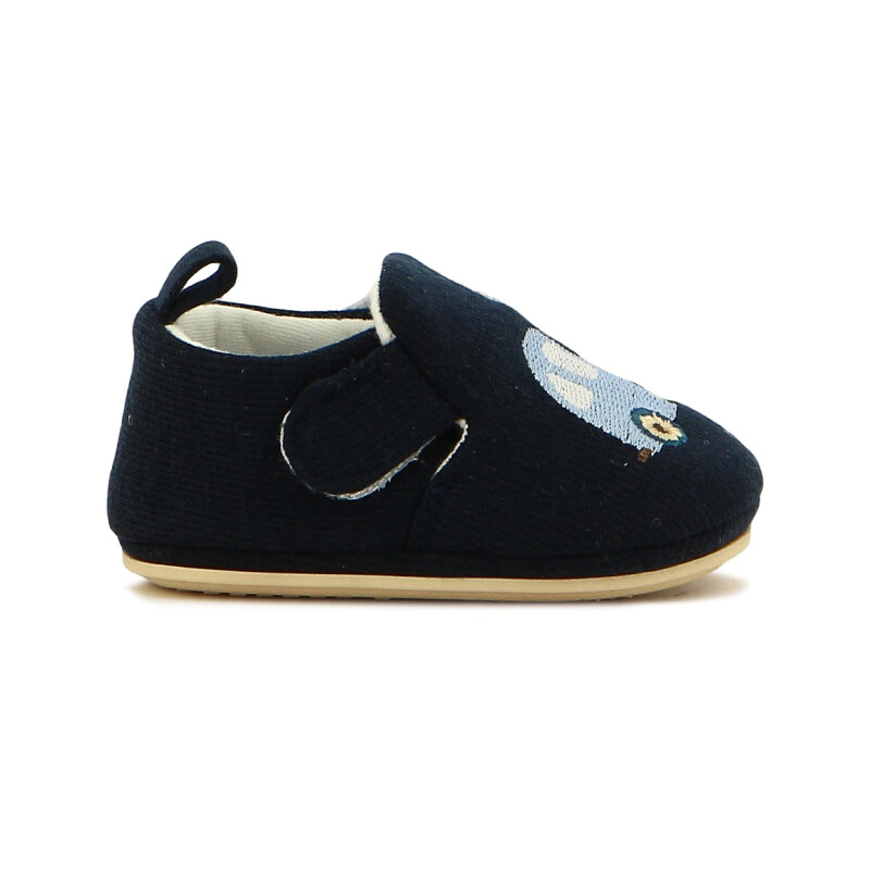 Macri Pantufla Niño/a Con Velcro Auto Marino