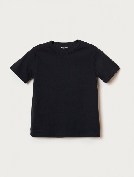 CAMISETA BÁSICA UNISSEX REGULAR NEGRO