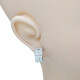 Caravanas clips 18k en oro blanco con brillantes Caravanas clips 18k en oro blanco con brillantes
