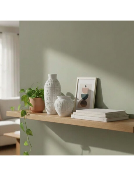 FLORERO CERAMICA D15x25CM PUNTILLO BLANCO FLORERO CERAMICA D15x25CM PUNTILLO BLANCO